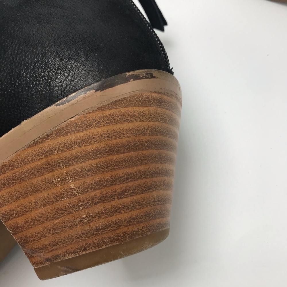 Kelsi Dagger Brooklyn KDB Black Leather Booties - Picture 8 of 8